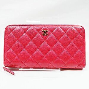 Chanel Long Wallet Pink CaviarSkin 597-070925